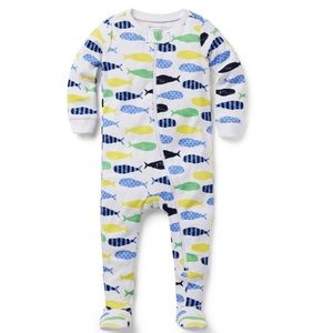 Janie and Jack Whale Footie Pj